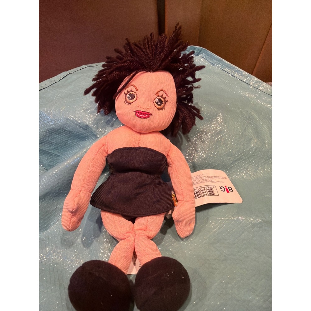 Vintage 1998 Spice Girls Posh Spice Beanbag Plush Doll The Idea Factory NWT
